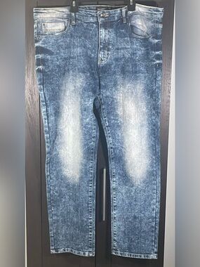 South Pole Men's Acid Wash Blue‎ Jeans
